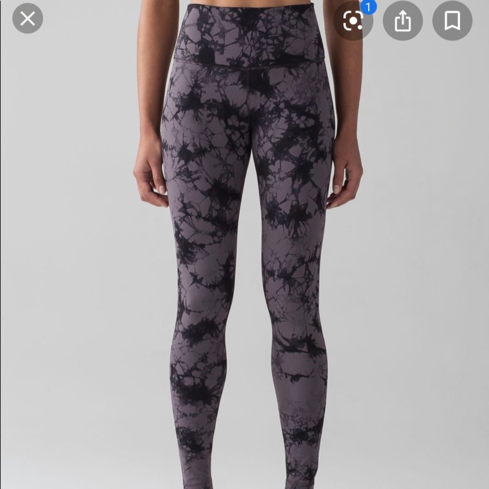 lululemon athletica Purple Tie-Dye High-Rise Leggings